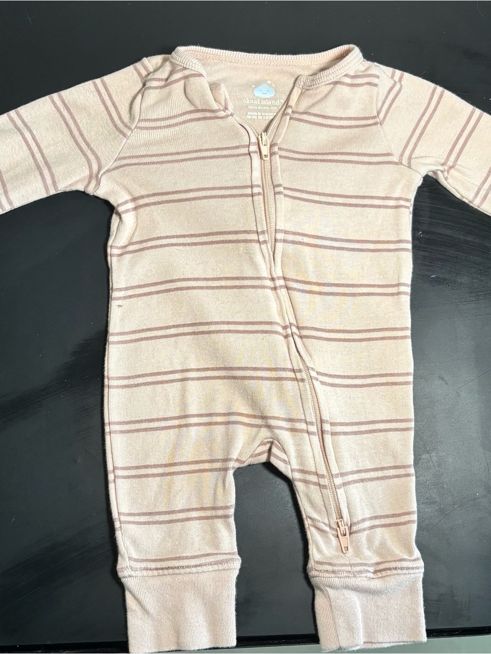 Cloud Island newborn striped romper